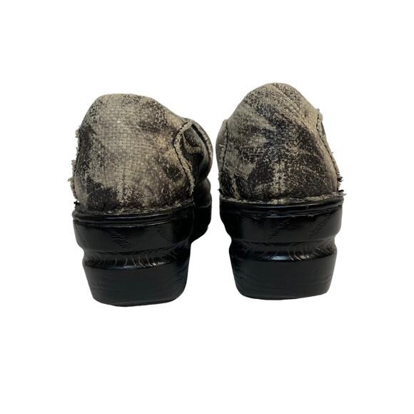 BOC Born Black Swirl Fabric Comfort Clogs Shoes Size 9 - Picture 4 of 8